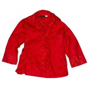 Harve Benard Red Women's Pajama Top